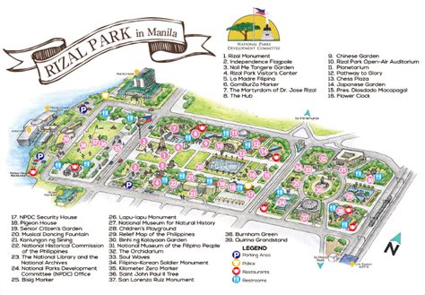 Luneta Park Map .